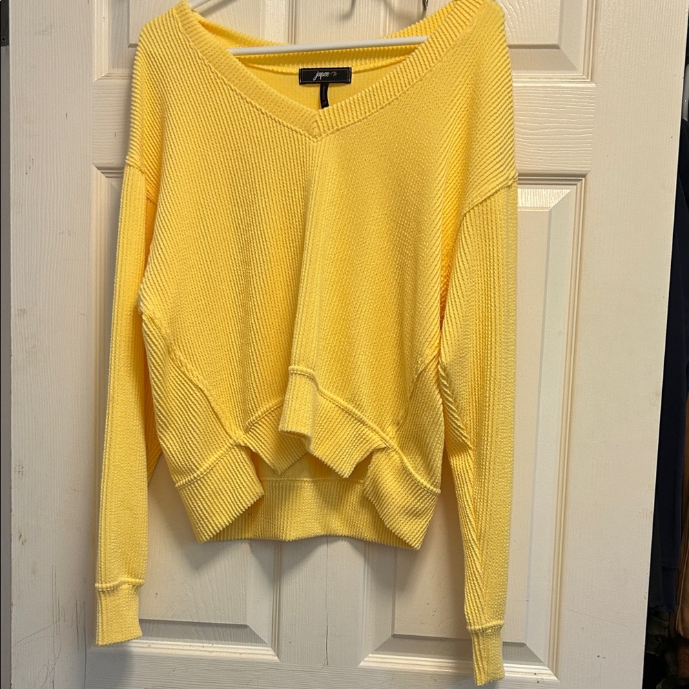 ful Yellow V-Neck Sweater
